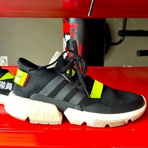 ADIDAS Hi-Viz POD-S3.1 "Traffic Warden" Black and Green Size US 8